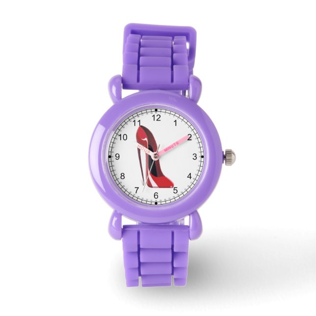 Reloj De Pulsera Crazy Heel Red Stiletto Shoe Art Watch (Anverso)