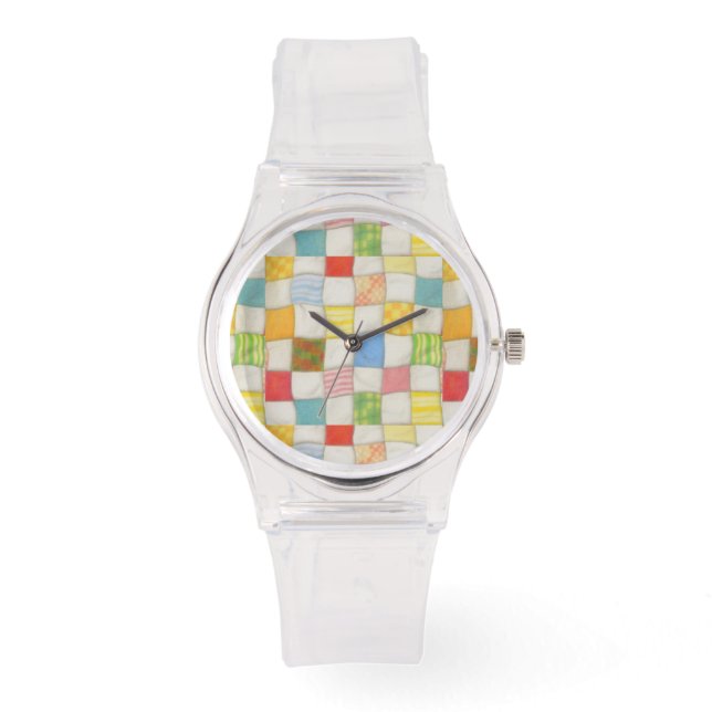 Reloj De Pulsera CRAZY QUILE Silicona Strap White Watch (Anverso)