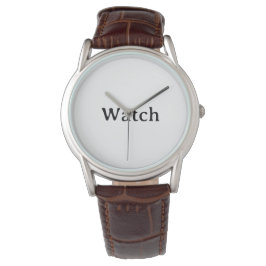 Reloj De Pulsera Crea tu propia correa de cuero marrón clásica para