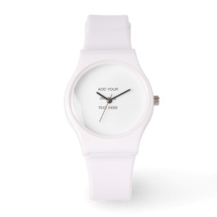 Reloj De Pulsera Crea tu propio Aviso de "Save The Date" blanco