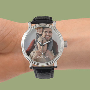 Reloj De Pulsera Crea tu propio regalo de texto de foto