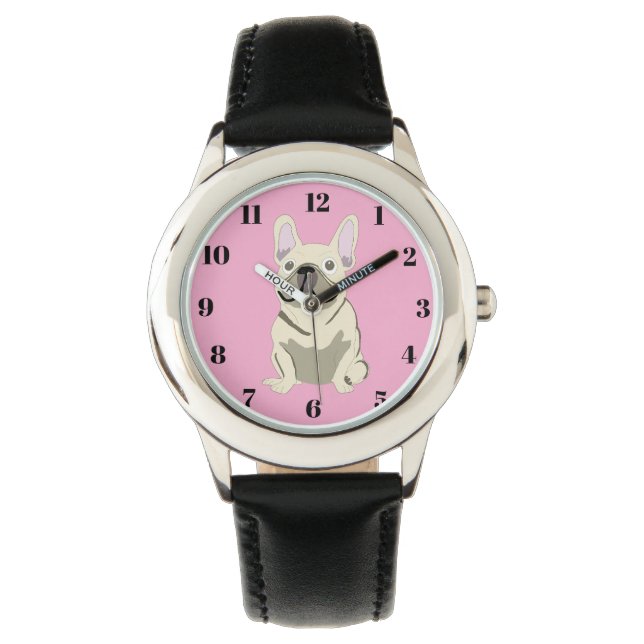 Reloj De Pulsera Cream French Bulldog (Anverso)