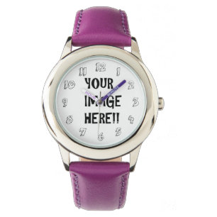 Reloj De Pulsera Crear el cuero de acero inoxidable de tu propio hi