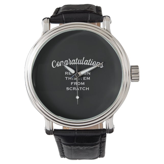 Reloj De Pulsera Crear el propio (Anverso)