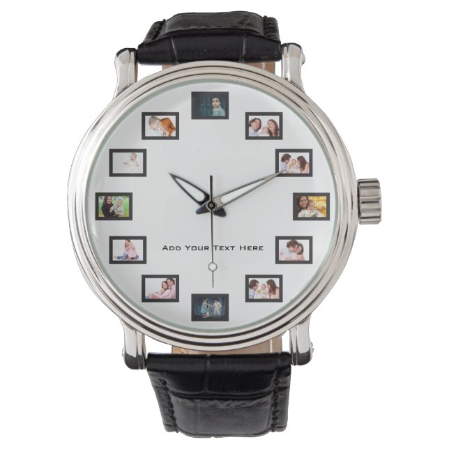 Reloj De Pulsera Crear fotos de Personalizado (Anverso)