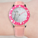 Reloj De Pulsera Crear su propia foto de Mascota Personalizado<br><div class="desc">Decorativo elegante diseño de reloj minimalista moderno personalizable con tu foto, imagen o logotipo personalizado. Añade tus fotos, diseños o ilustraciones favoritos para crear algo realmente único. Para editar esta plantilla de diseño, haga clic en el botón 'Cambiar' y cargue sus propias imágenes como se muestra arriba. ¡Trate o haga...</div>
