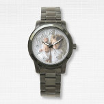 Reloj De Pulsera Crear su propia foto Personalizado<br><div class="desc">Decorativo elegante diseño de reloj minimalista moderno personalizable con tu foto, imagen o logotipo personalizado. Añade tu foto, diseño o arte favorito para crear algo realmente único. Para editar esta plantilla de diseño, haga clic en el botón 'Cambiar' y cargue su propia imagen como se muestra arriba. ¡Trate o haga...</div>