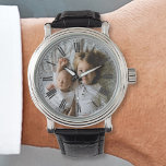 Reloj De Pulsera Crear su propia foto Personalizado<br><div class="desc">Decorativo elegante diseño de reloj minimalista moderno personalizable con tu foto, imagen o logotipo personalizado. Añade tu foto, diseño o arte favorito para crear algo realmente único. Para editar esta plantilla de diseño, haga clic en el botón 'Cambiar' y cargue su propia imagen como se muestra arriba. ¡Trate o haga...</div>