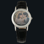 Reloj De Pulsera Crear su propio compromiso boda de pareja<br><div class="desc">Crea tu propio boda de pareja,  reloj de fotos de compromiso. Puedes añadir tu propia foto y añadir nombres y año.</div>