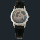 Reloj De Pulsera Crear su propio compromiso boda de pareja<br><div class="desc">Crea tu propio boda de pareja,  reloj de fotos de compromiso. Puedes añadir tu propia foto y añadir nombres y año.</div>