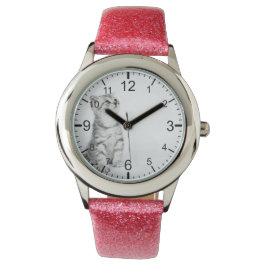 Reloj De Pulsera Crear su propio Mascota Personalizado Foto Rosa