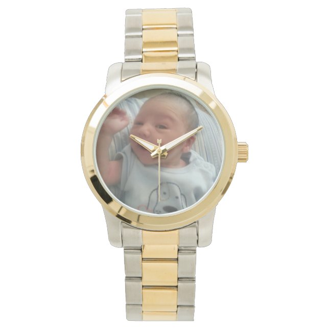 Reloj De Pulsera Crear su propio Personalizado con dos testigos (Anverso)