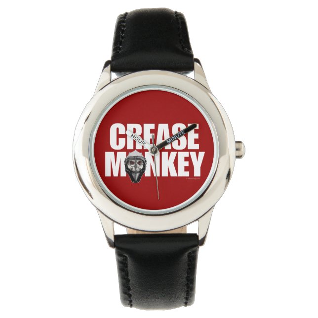 Reloj De Pulsera Crease Monkey (Hockey Goalie) (Anverso)
