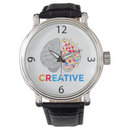 Reloj De Pulsera Creative Brain Left Right Hemisphere