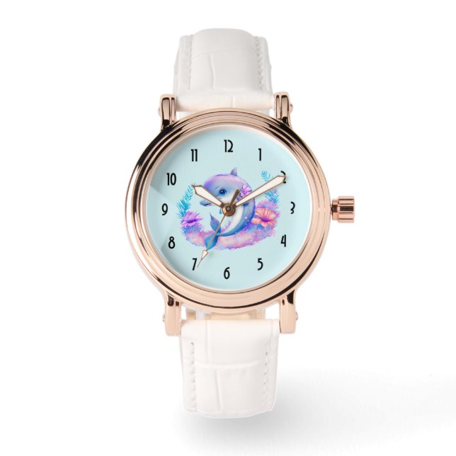 Reloj De Pulsera Creatura de mar de delfín cuto (Anverso)
