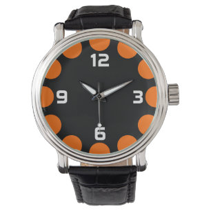 Reloj De Pulsera Creciente de color - Naranja en negro