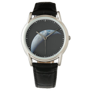 Reloj De Pulsera Creciente Tierra Tomada De La Misión Apolo 4.