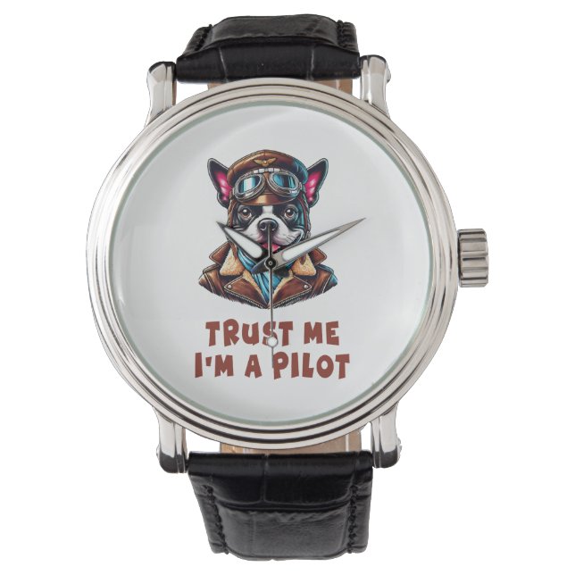 Reloj De Pulsera Créeme, soy piloto (Anverso)