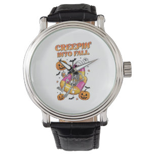 Reloj De Pulsera Creepin retro en Halloween otoñal