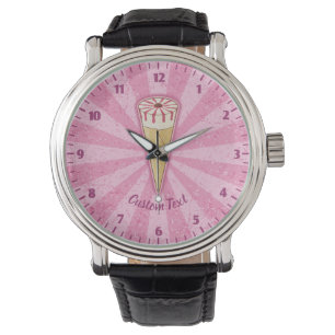 Reloj De Pulsera Crema de hielo de azúcar cone