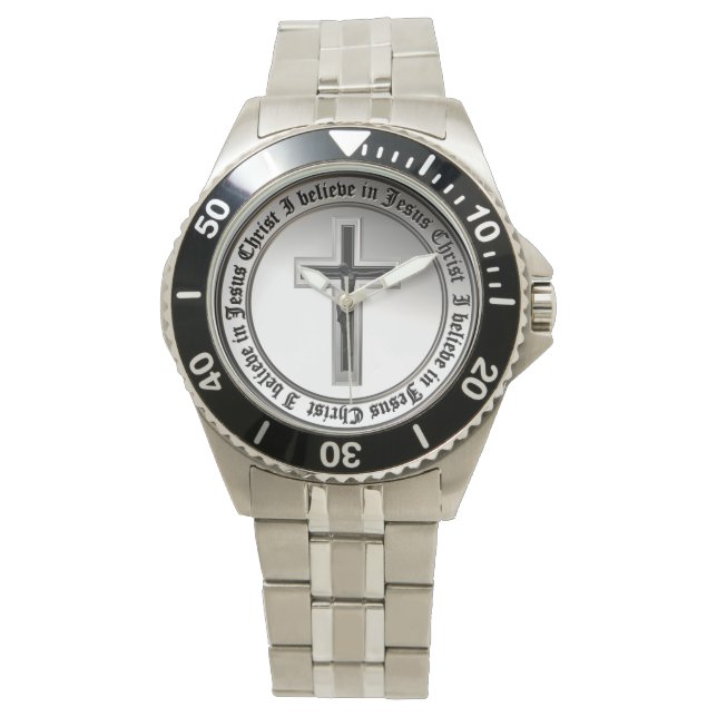 Reloj De Pulsera Creo en Jesucristo (Anverso)