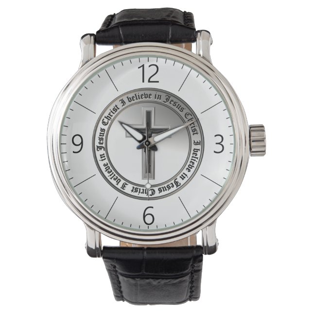Reloj De Pulsera Creo en Jesucristo (Anverso)