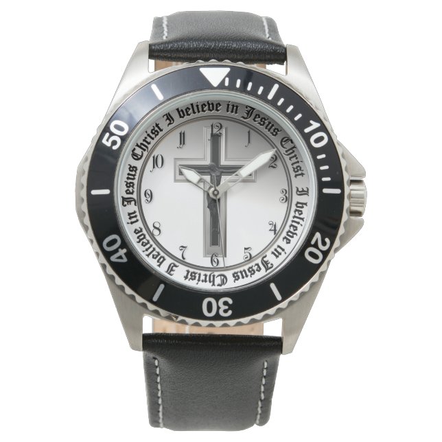 Reloj De Pulsera Creo en Jesucristo (Anverso)