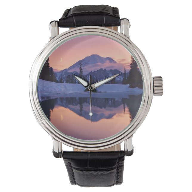 Reloj De Pulsera Crepúsculo, tarn y luna creciente (Anverso)