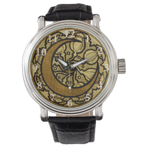 Reloj De Pulsera Crescent Moon Mucha Zodiac