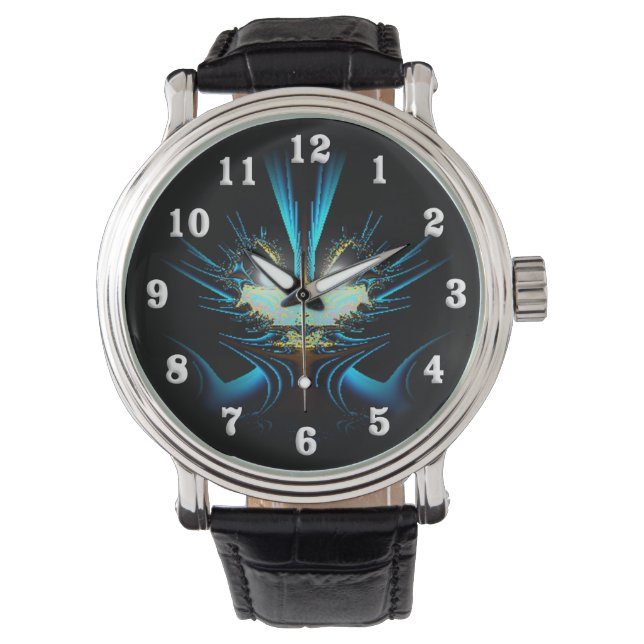 Reloj De Pulsera Criatura azul luminosa de los ojos (Anverso)