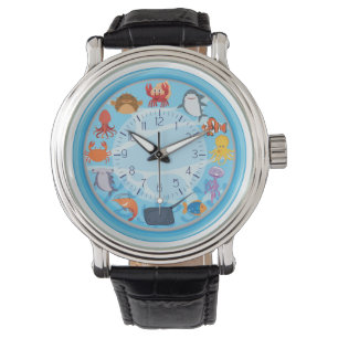 Reloj De Pulsera Criatura Divertida del Mar