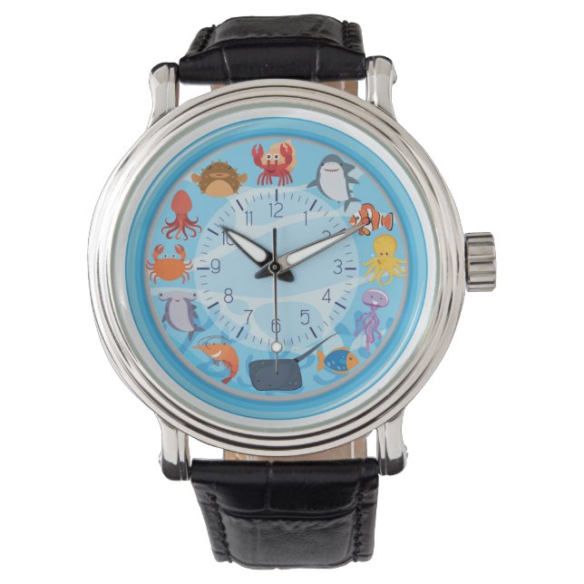 Reloj De Pulsera Criatura Divertida del Mar (Anverso)