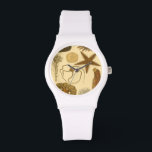 Reloj De Pulsera Criaturas submarinas<br><div class="desc">Podrá explorar el mar bajo el agua con todas estas criaturas marinas. Esta vintage pieza de arte es un complemento perfecto para los amantes de la anémona marina. Imprima su arte hoy en su producto.</div>