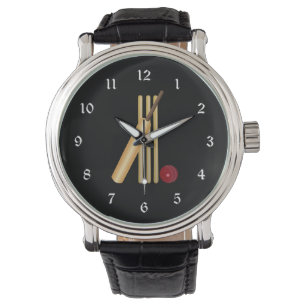 Reloj De Pulsera Cricket - wicket, murciélago y pelota