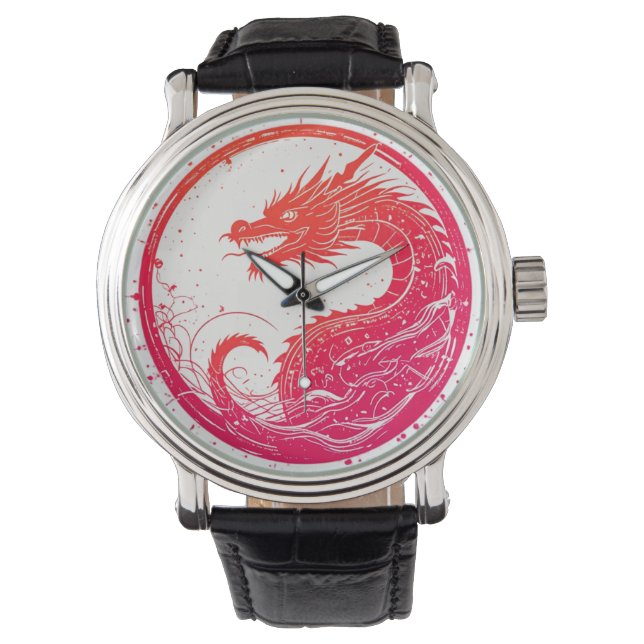 Reloj De Pulsera Crimson Serpent Emblem (Anverso)