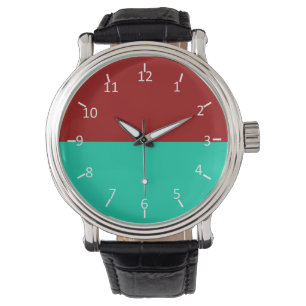 Reloj De Pulsera Crimson Sunset Over Water