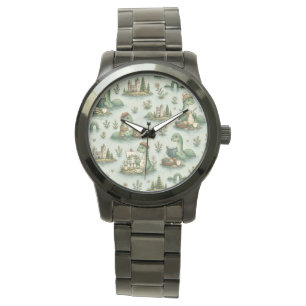 Reloj De Pulsera Criptídeos Acogedores Nessie Monstruo del Lago Nes
