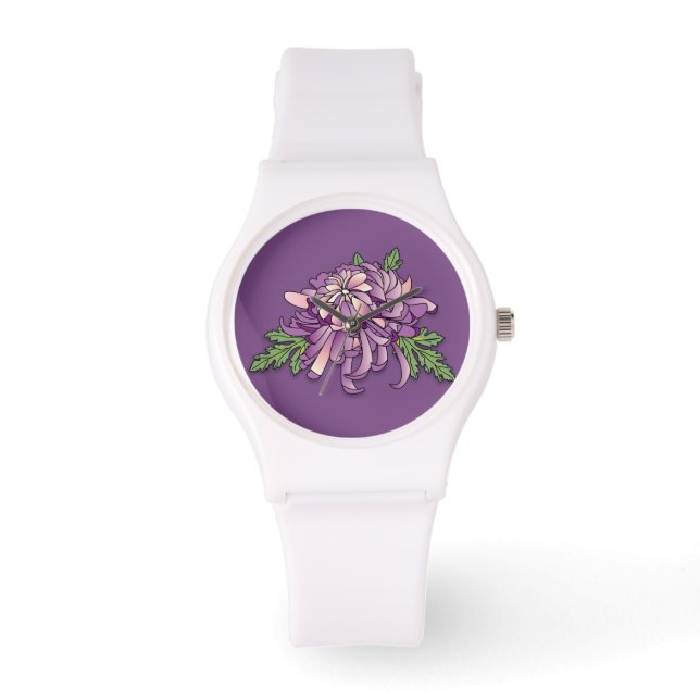 Reloj De Pulsera Crisantemo (Anverso)