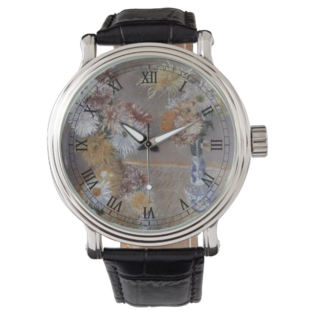 Reloj De Pulsera Crisantemos por Gustave Caillebotte (Anverso)