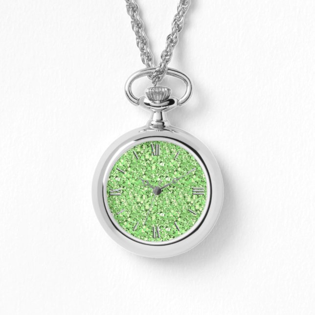 Reloj De Pulsera Cristal druso - verde peripunto (Anverso)