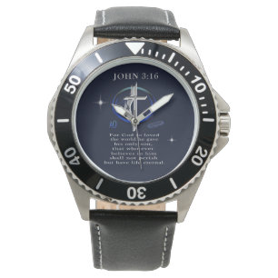 Reloj De Pulsera Cristianismo Juan 3:16 