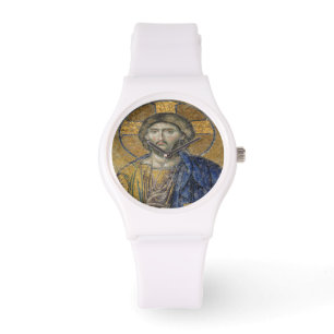 Reloj De Pulsera Cristo Pantocrador Mosiac Icónico Religioso Romano