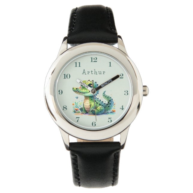 Reloj De Pulsera Croc O'Clock: Personalized Jungle Time (Anverso)