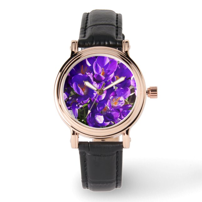 RELOJ DE PULSERA CROCUS DE PRIMAVERA (Anverso)