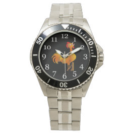 Reloj De Pulsera Cromo de gallo