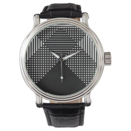 Reloj De Pulsera Crosshatch Op Art