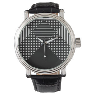 Reloj De Pulsera Crosshatch Op Art