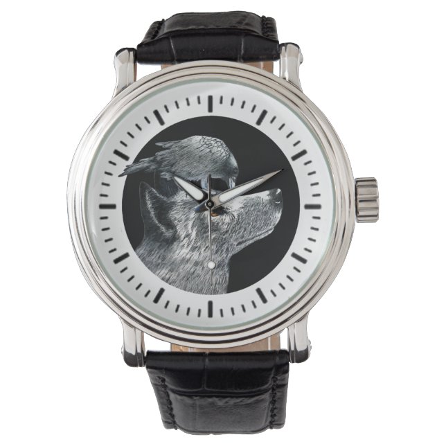 Reloj De Pulsera Crow & Cattledog Watch (Anverso)