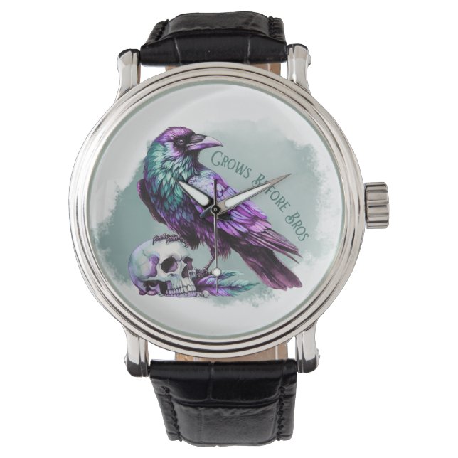 Reloj De Pulsera Crows Before Bros (Anverso)