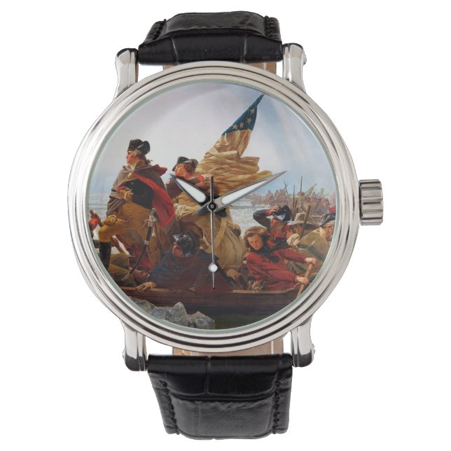 Reloj De Pulsera Cruce De George Washington Del Río Delaware (Anverso)